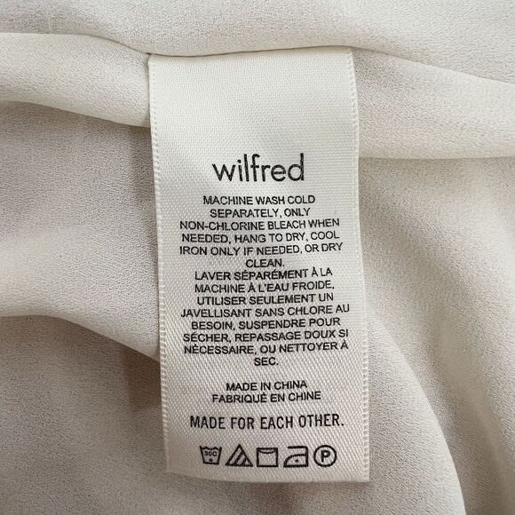 Wilfred Tempest Floral Square Neck Smocked Bodice Mini Dress Women’s Size M - Picture 10 of 11